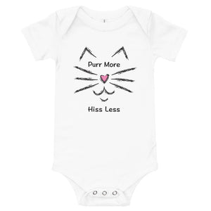 Purr More Hiss Less Baby Onesie (More Colors)