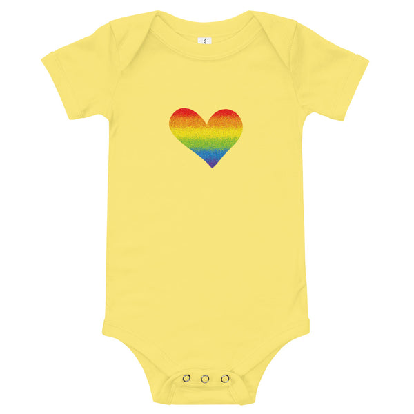 Rainbow Pride Heart Onesie (More Colors)