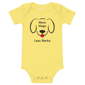 More Wags Less Barks Baby Onesie (More Colors)