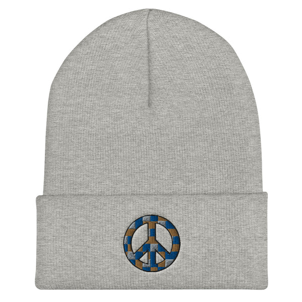 Peace Sign Cuffed Beanie (More Colors)