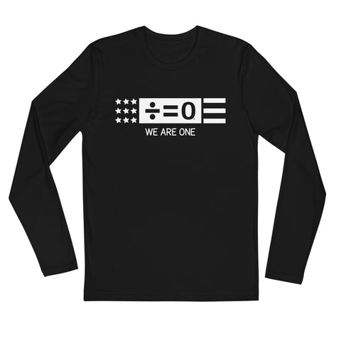 Divided Country Long Sleeve Fitted Patriotic Tee (Dark/More Colors)
