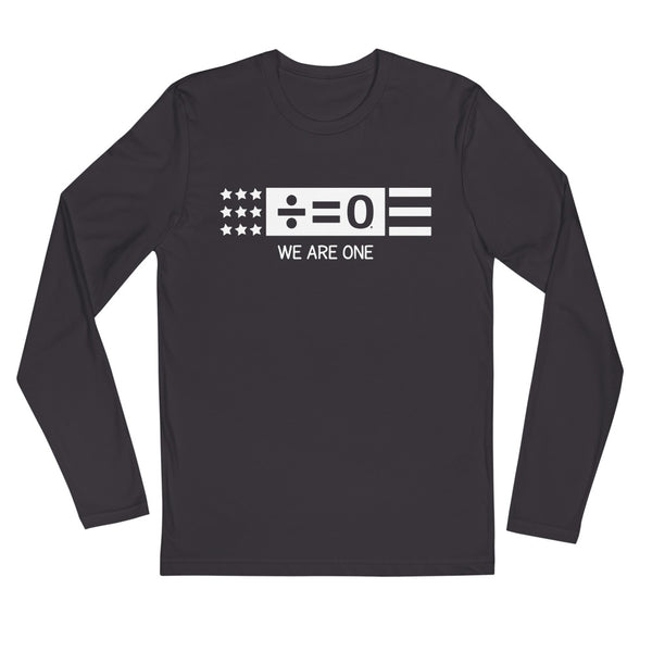 Divided Country Long Sleeve Fitted Patriotic Tee (Dark/More Colors)