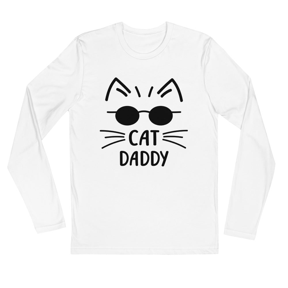 Cat Daddy Long Sleeve Fitted Tee (More Colors)