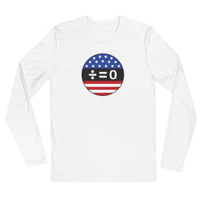 American Unity Symbol Long Sleeve Fitted Patriotic Tee