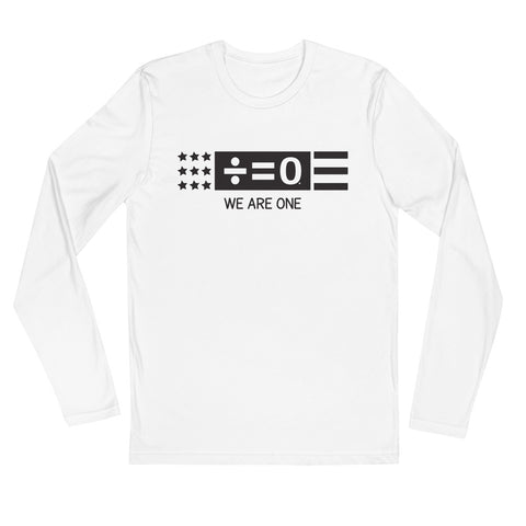 Divided Country Long Sleeve Fitted Patriotic Tee