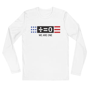 Divided Country Long Sleeve Fitted Patriotic Tee