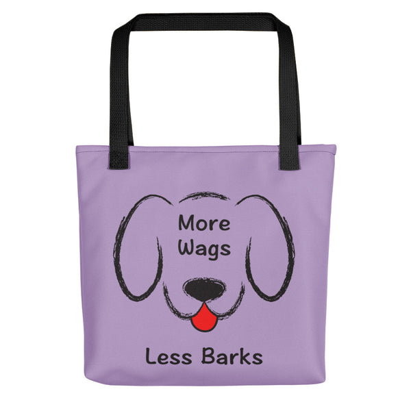 More Wags Less Barks Tote Bag (More Colors)
