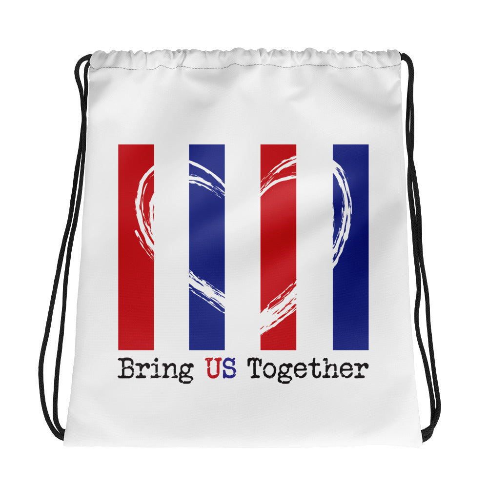 Bring US Together Patriotic Drawstring Bag