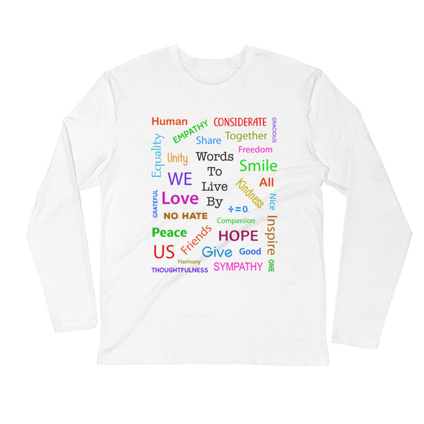 Kind Words Long Sleeve Fitted Tee (More Colors)