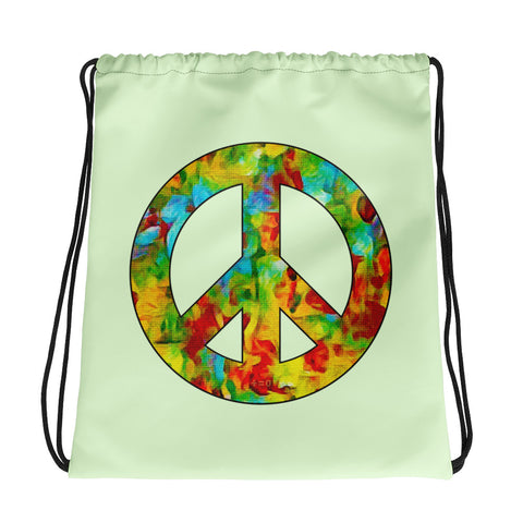 Peace Sign Drawstring Bag (More Colors)