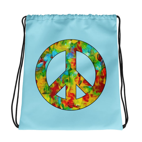 Peace Sign Drawstring Bag (More Colors)