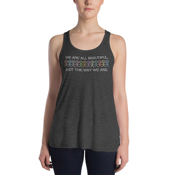 We Are All Beautiful Women's Flowy Racerback Tank (More Colors)