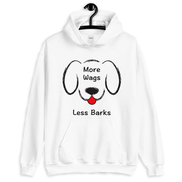 More Wags Less Barks Hooded Sweatshirt (More Colors)