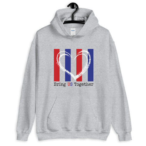 Bring US Together Unisex Hooded Patriotic Sweatshirt (More Colors)