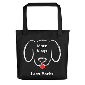 More Wags Less Barks Tote Bag (More Colors)