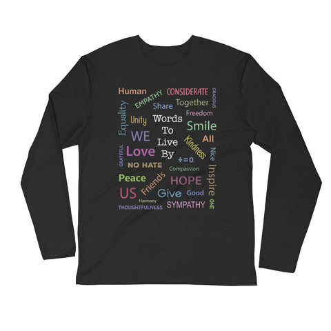 Kind Words Long Sleeve Fitted Tee (More Colors)
