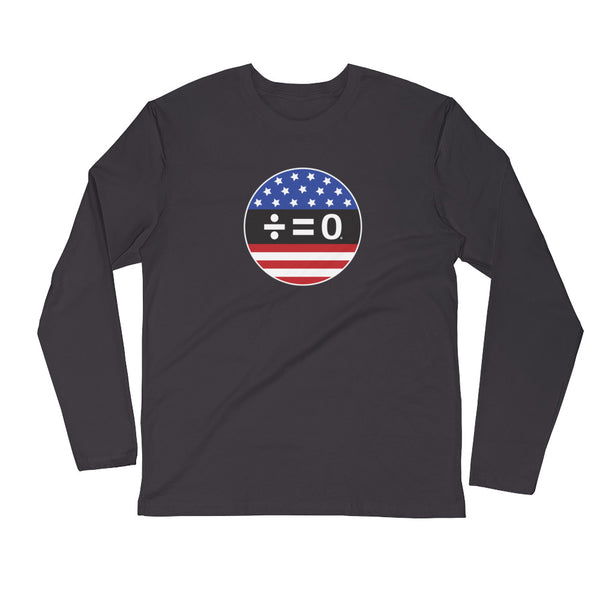 American Unity Symbol Long Sleeve Fitted Patriotic Tee (Dark/More Colors)
