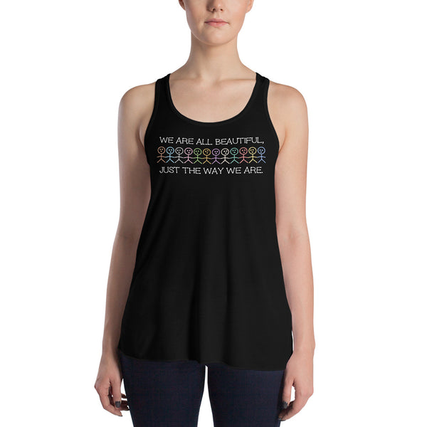 We Are All Beautiful Women's Flowy Racerback Tank (More Colors)
