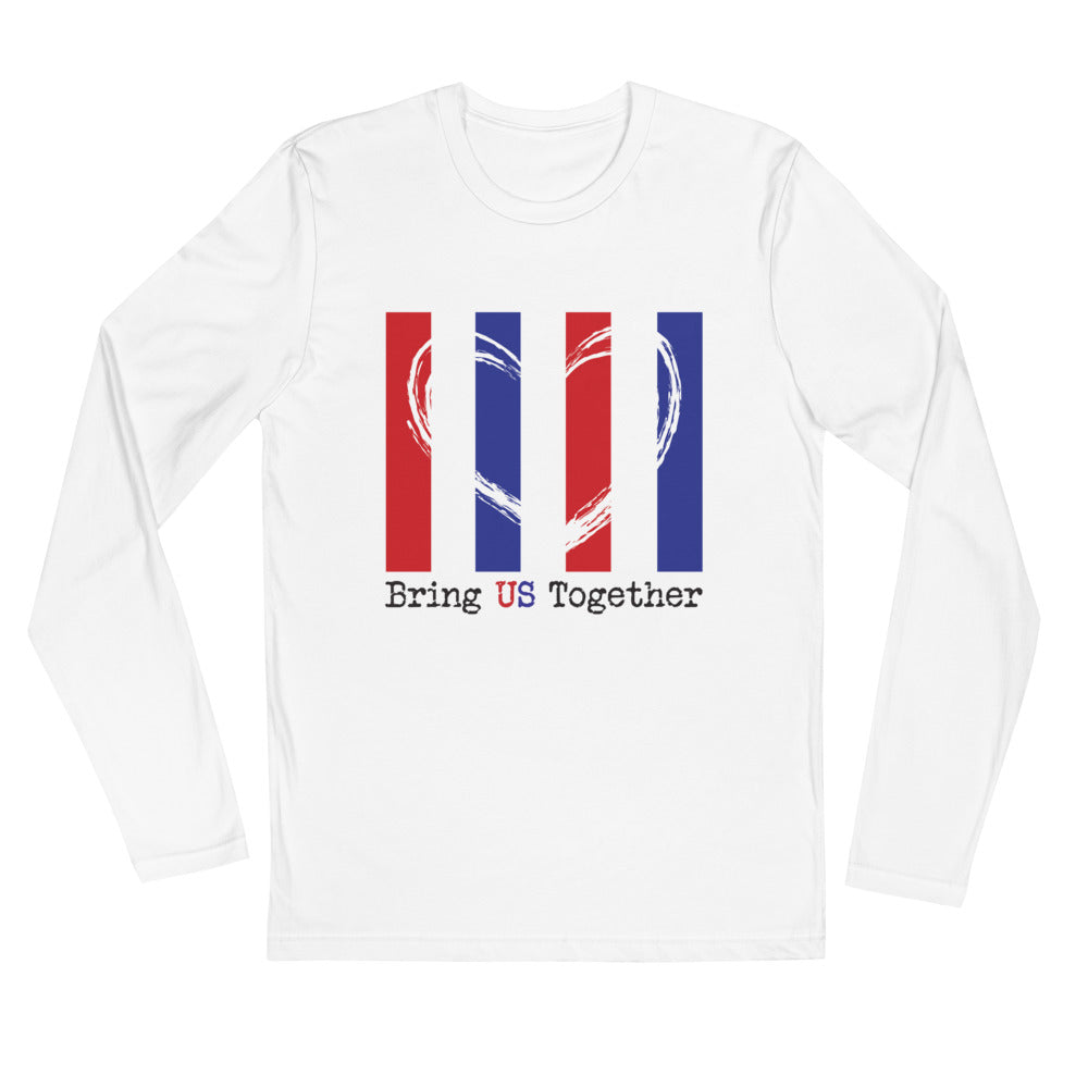 Bring US Together Long Sleeve Fitted Patriotic Tee