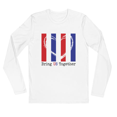 Bring US Together Long Sleeve Fitted Patriotic Tee