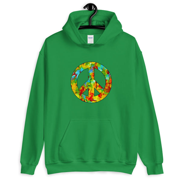 Peace Sign Unisex Hooded Sweatshirt (More Colors)