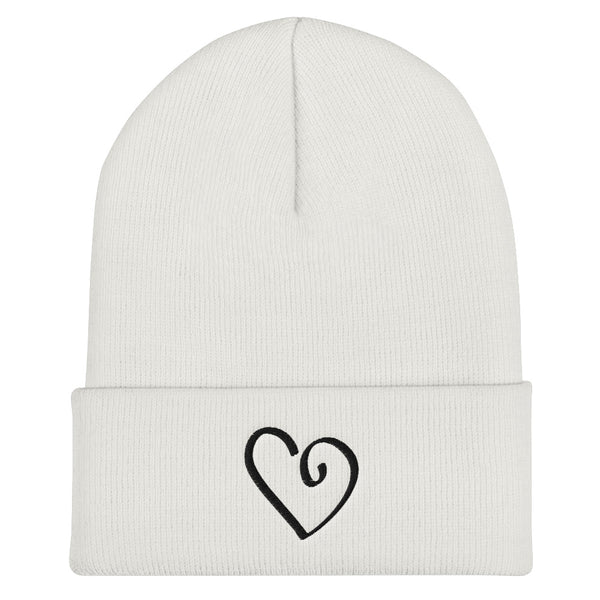 Open Heart Cuffed Beanie (More Colors)