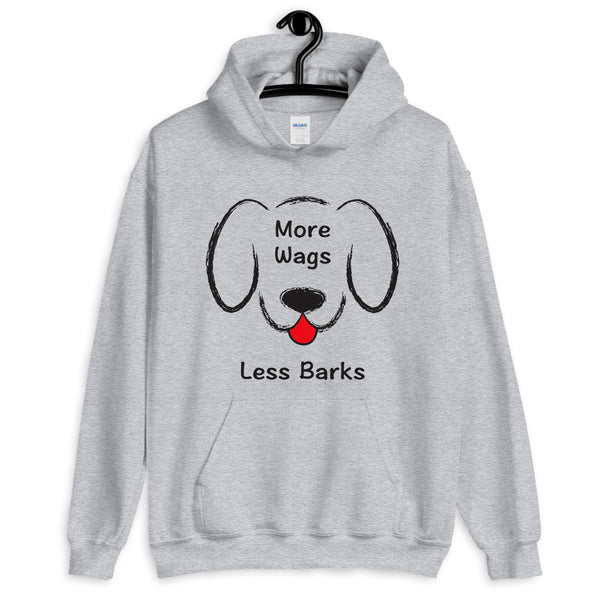 More Wags Less Barks Hooded Sweatshirt (More Colors)