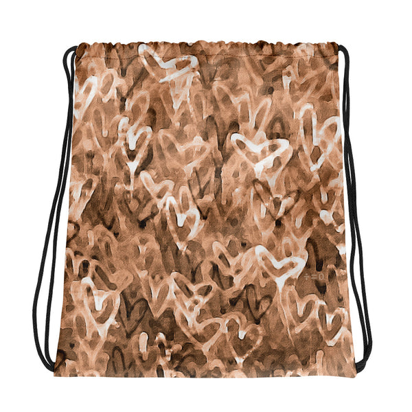 Graffiti Hearts Drawstring Bag (More Colors)