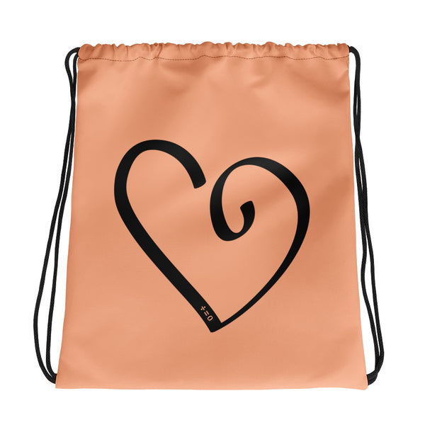 Open Heart Drawstring Bag (More Colors)
