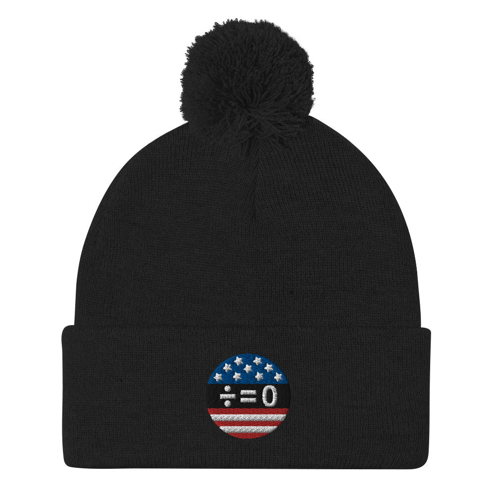 American Unity Symbol Patriotic Pom Pom Knit Cap (More Colors)