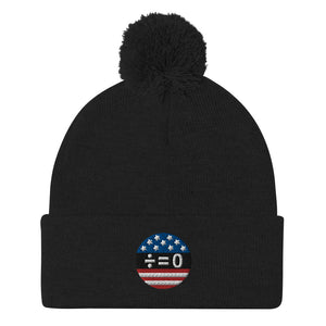 American Unity Symbol Patriotic Pom Pom Knit Cap (More Colors)
