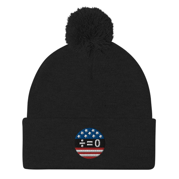 American Unity Symbol Patriotic Pom Pom Knit Cap (More Colors)