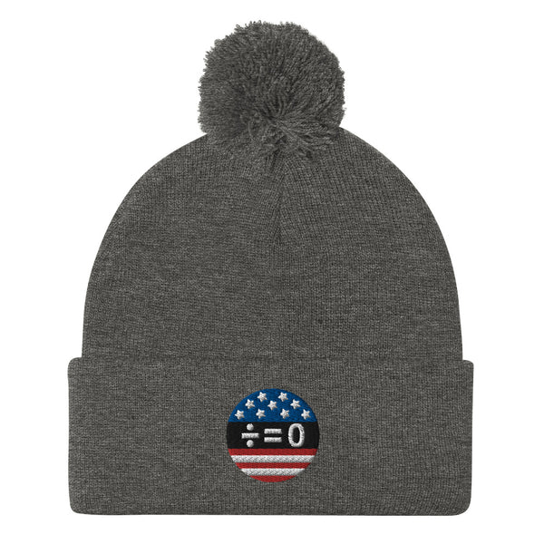 American Unity Symbol Patriotic Pom Pom Knit Cap (More Colors)
