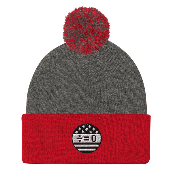 American Unity Symbol Patriotic Pom Pom Knit Cap (More Colors)