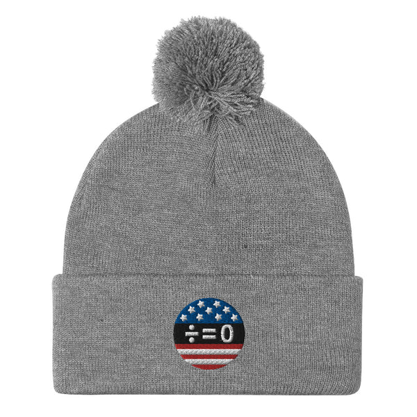 American Unity Symbol Patriotic Pom Pom Knit Cap (More Colors)