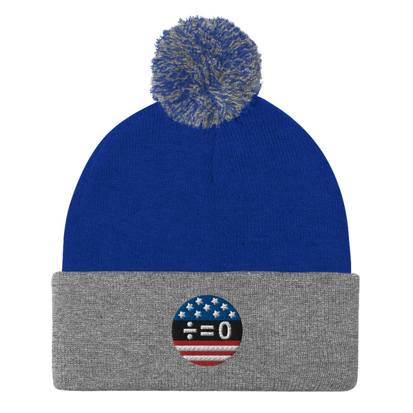 American Unity Symbol Patriotic Pom Pom Knit Cap (More Colors)