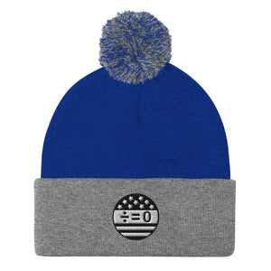 American Unity Symbol Patriotic Pom Pom Knit Cap (More Colors)