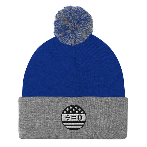 American Unity Symbol Patriotic Pom Pom Knit Cap (More Colors)
