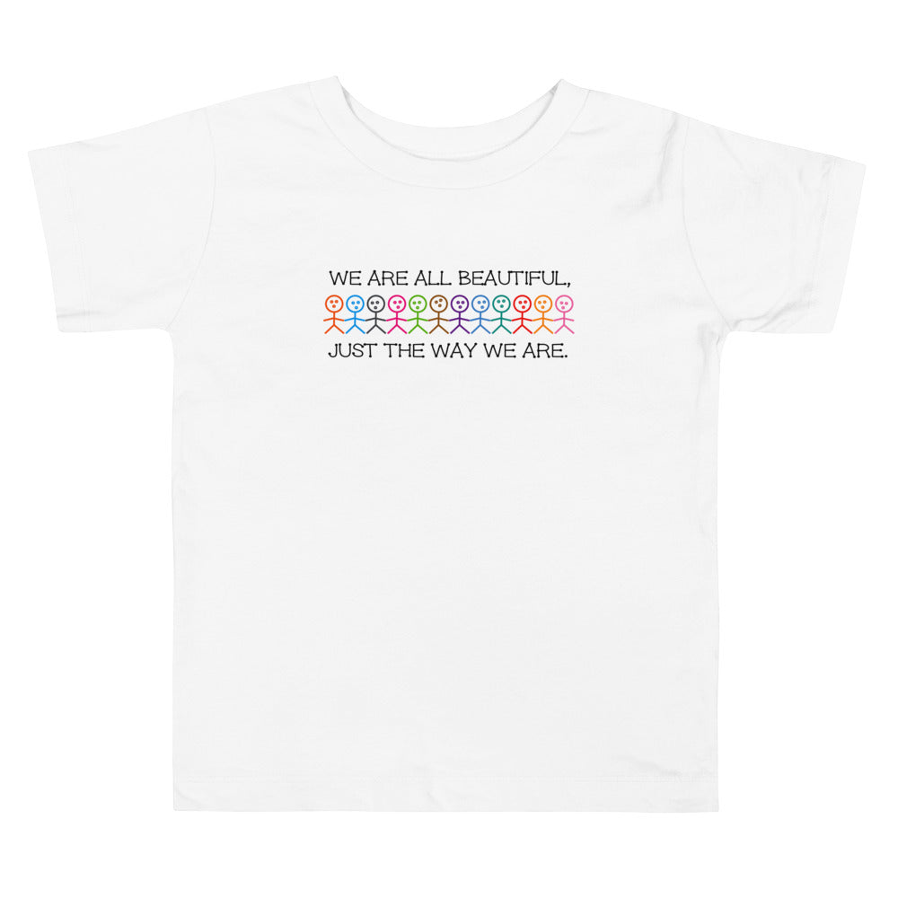 We are All Beautiful Toddler Short Sleeve Tee (More Colors)
