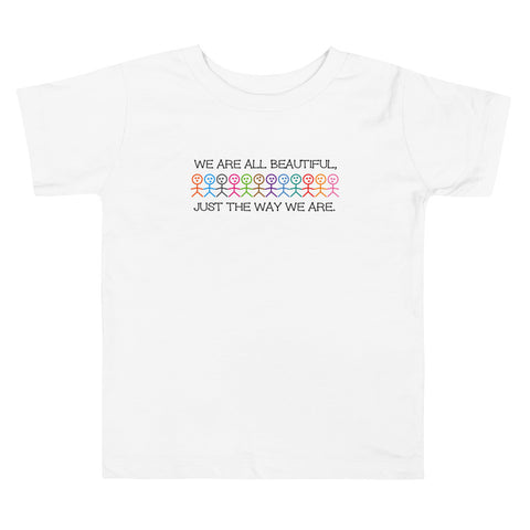 We are All Beautiful Toddler Short Sleeve Tee (More Colors)