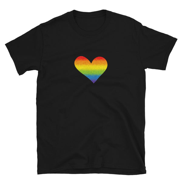 Rainbow Pride Heart Unisex Tee (More Colors)