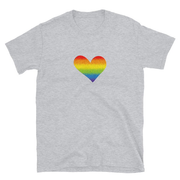Rainbow Pride Heart Unisex Tee (More Colors)
