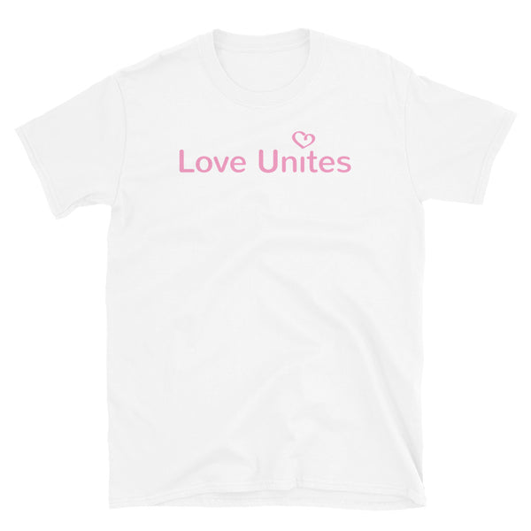 Love Unites Heart Unisex Tee (Pink/More Colors)