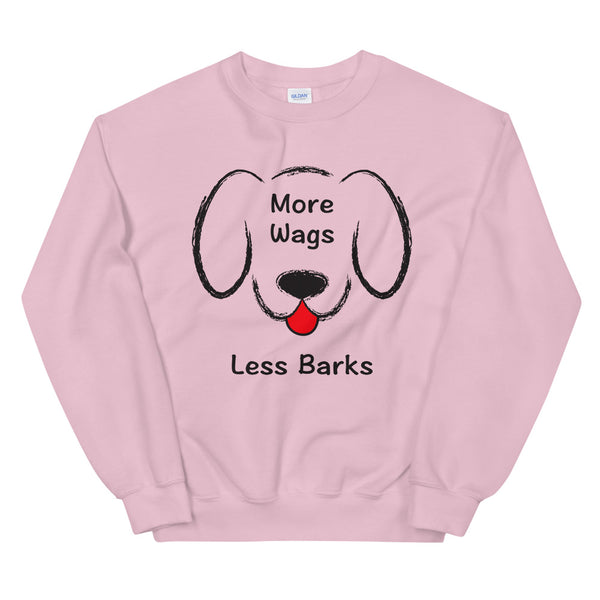More Wags Less Barks Unisex Sweatshirt (More Colors)