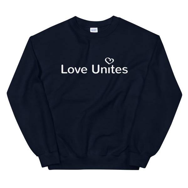 Love Unites Heart Unisex Sweatshirt (Dark/More Colors)