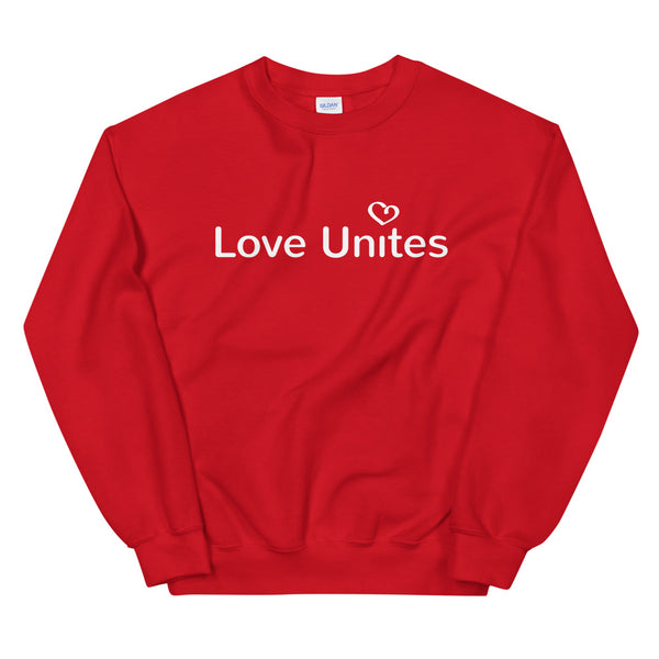 Love Unites Heart Unisex Sweatshirt (Dark/More Colors)