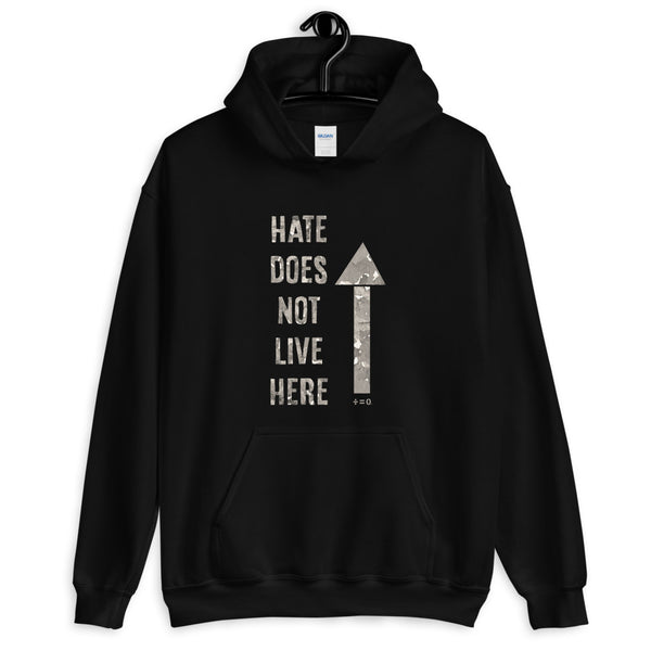 Hate Does Not Live Here Unisex Hooded Sweatshirt (Neutral/More Colors)
