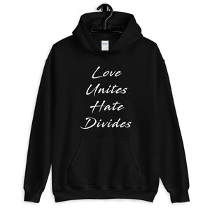 Love Unites Unisex Hooded Sweatshirt (Dark/More Colors)