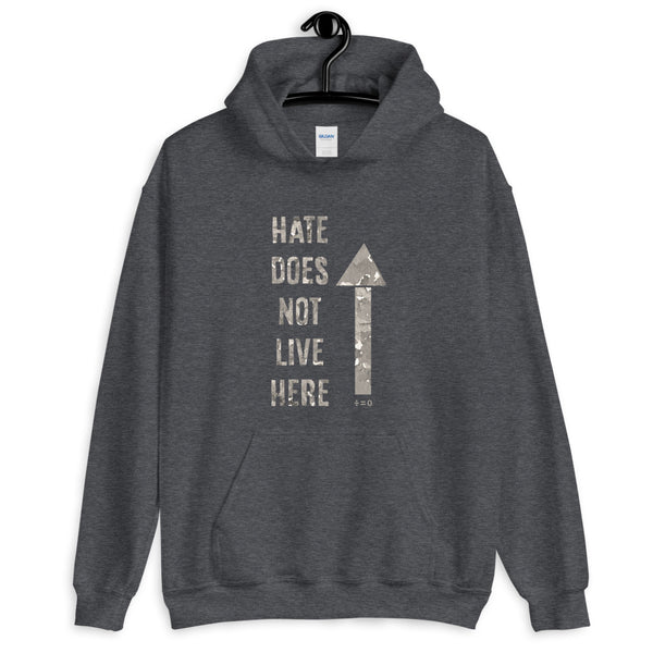 Hate Does Not Live Here Unisex Hooded Sweatshirt (Neutral/More Colors)