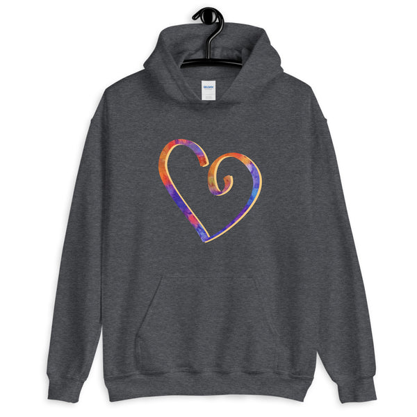 Open Heart Unisex Hooded Sweatshirt (More Colors)